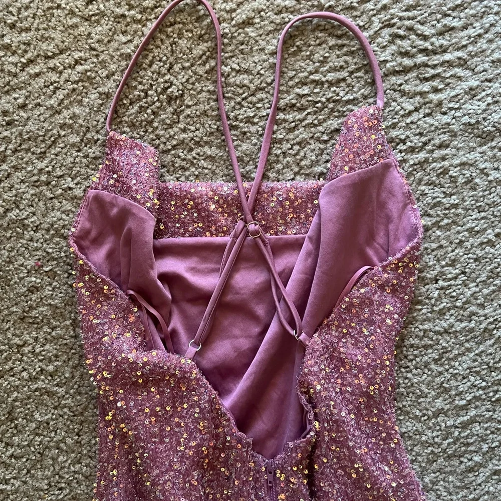 Pink Sequined Mini Dress💖 - Picture 10 of 11
